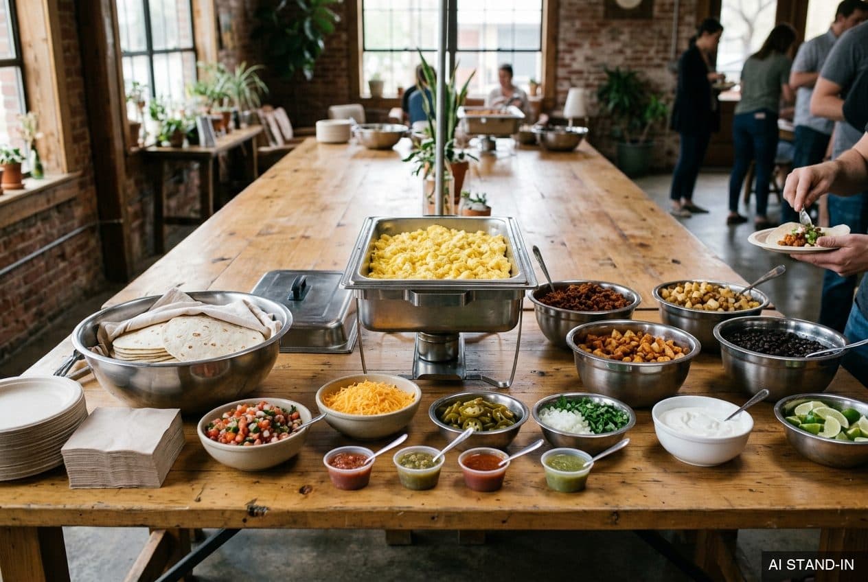Taco bar / breakfast tacos