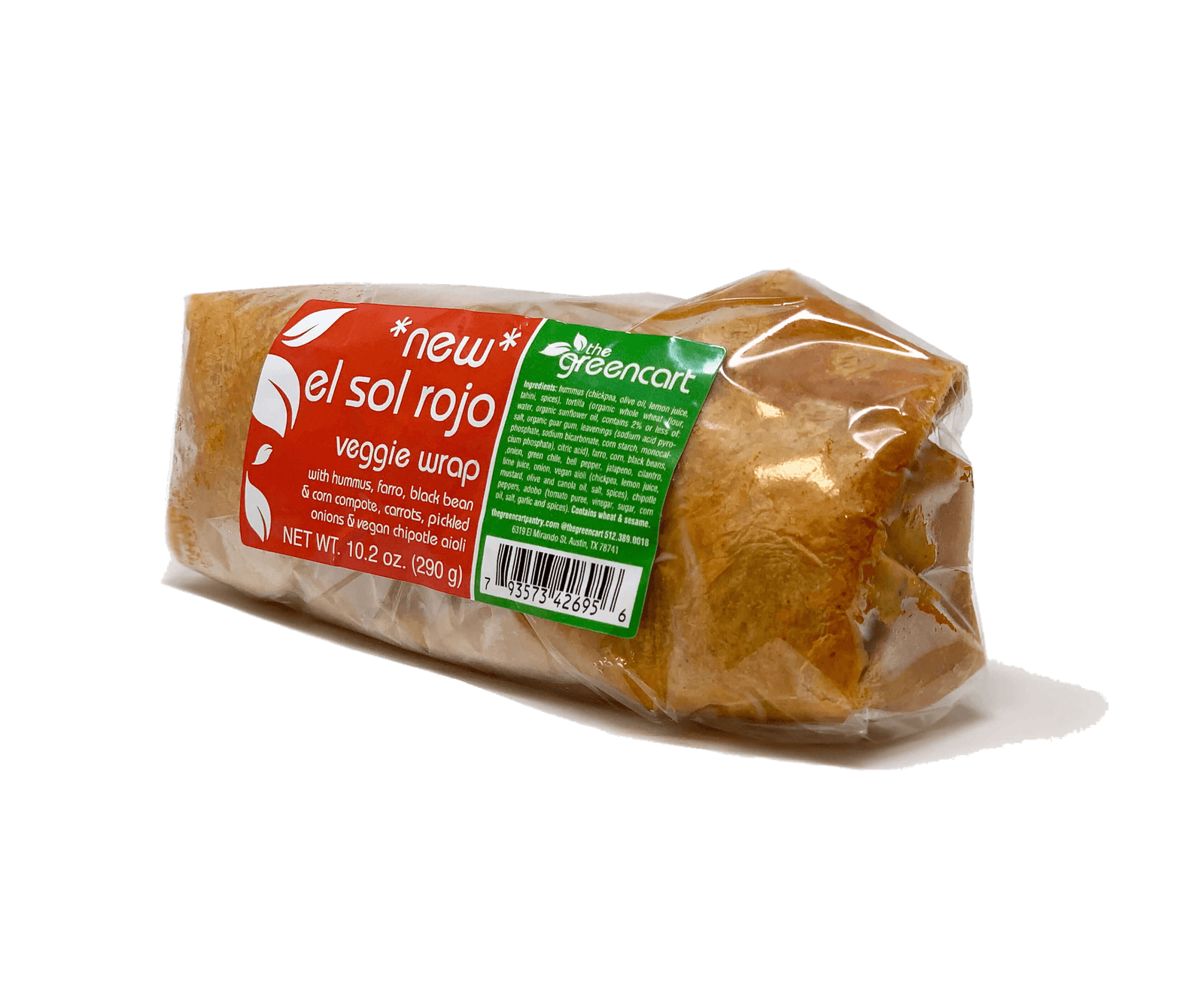 El Sol Rojo Veggie Wrap