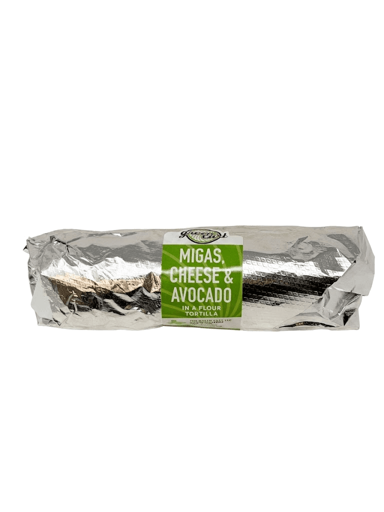 Migas, Cheese & Avocado Taco